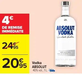 Promotion Exclusives de 2
Absolut vodka : Découvrez l'Offre incontournable