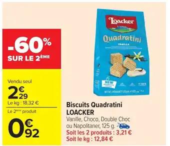 LOACKER Biscuits Quadratini 125 g
