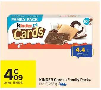 KINDER Cards <<Family Pack>> 256 g