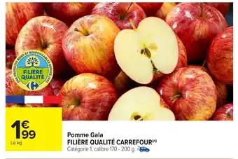 Pomme gala filière qualité carrefour 200 g