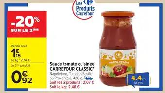 Promotion Exclusives de 3
Sauce tomate cuisinée : Découvrez l'Offre incontournable