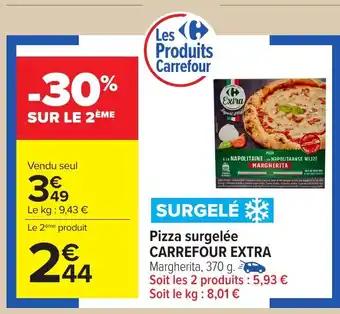 Pizza surgelée carrefour extra 370 g