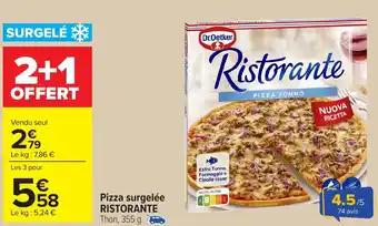 RISTORANTE Pizza surgelée 355 g