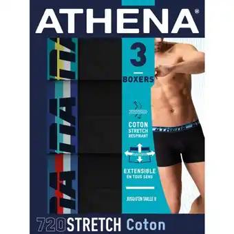 ATHENA Boxer homme 720 Stretch Coton