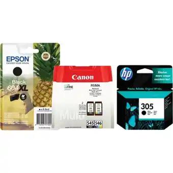 CANON, HP ET EPSON SUR TOUTES LES CARTOUCHES