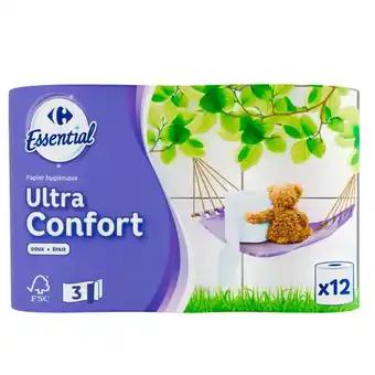 CARREFOUR ESSENTIAL Papier hygiénique Ultra Confort