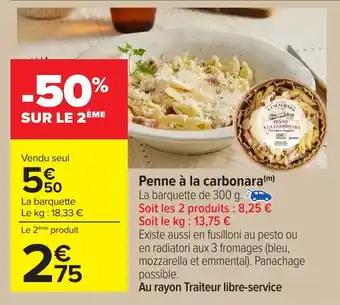 Penne à la carbonara 300 g