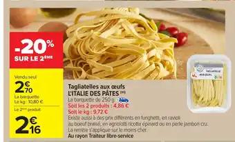 L'ITALIE DES PÂTES Tagliatelles aux œufs 250 g