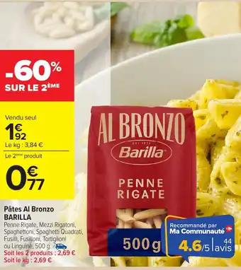 BARILLA Pâtes Al Bronzo 500 g