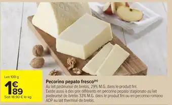 Pecorino pepato fresco