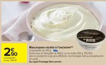 Mascarpone recette à l'ancienne 250 g