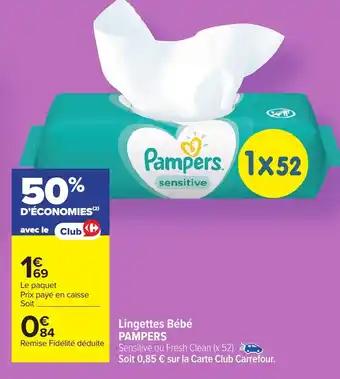 PAMPERS Lingettes Bébé