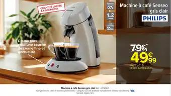 PHILIPS Machine à café Senseo gris clair