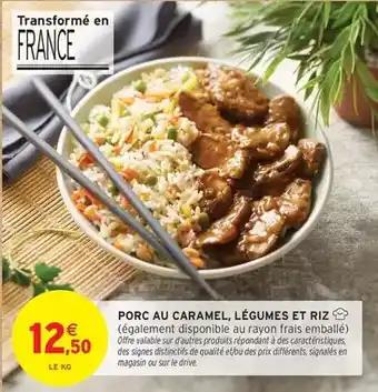 Signal - porc au caramel, légumes et riz