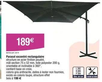 Promotion Exclusives de 3
Parasol rectangulaire : Découvrez l'Offre incontournable