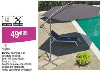HYBA Parasol excentré 3 m