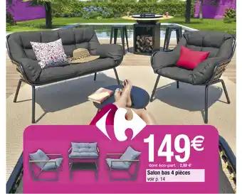 Carrefour Salon bas 4 pièces
