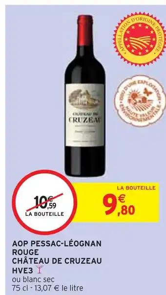Château de Cruzeau AOP Pessac-Léognan rouge HVE3