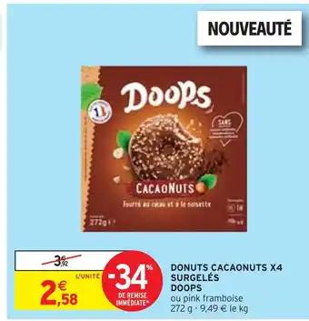 Doops Donuts Cacaonuts x4 Surgelés