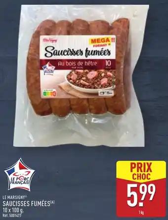 Le marsigny saucisses fumées 1 kg