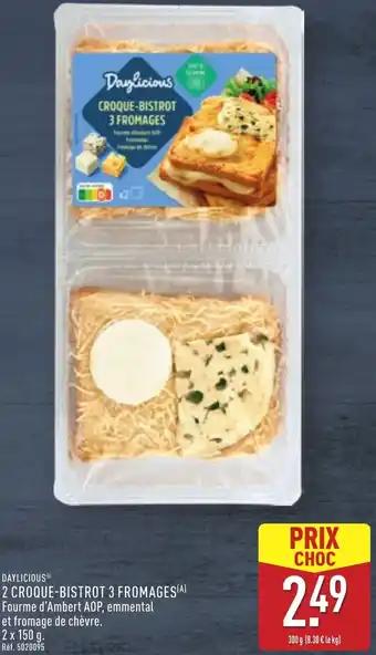 Daylicious 2 croque-bistrot 3 fromages 300 g