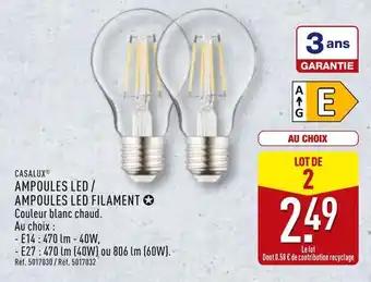 CASALUX AMPOULES LED / AMPOULES LED FILAMENT