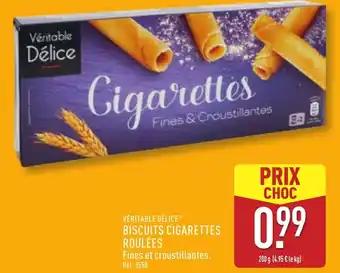 biscuits cigarettes roulées 200 g