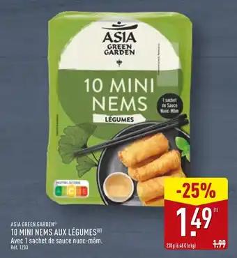 ASIA GREEN GARDEN 10 mini nems aux légumes
