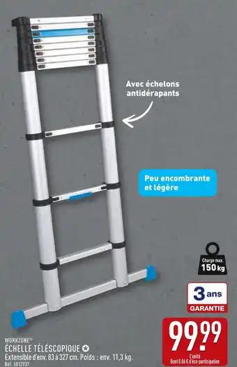 WORKZONE Échelle télescopique