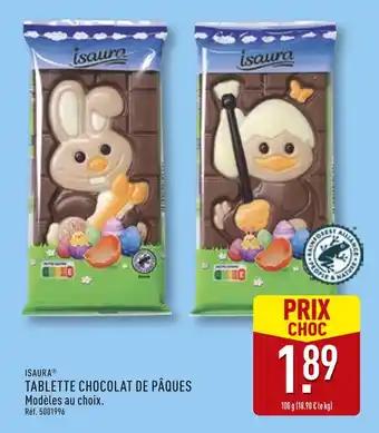 ISAURA Tablette chocolat de Pâques