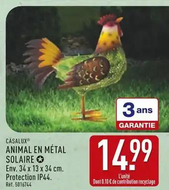 CASALUX Animal en métal solaire