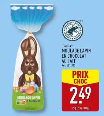 ISAURA Moulage lapin en chocolat au lait