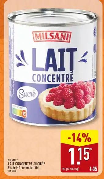 MILSANI Lait concentré sucré