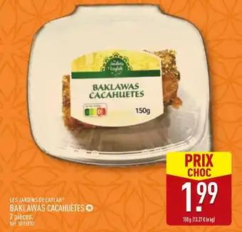 LES JARDINS DE LAYLAH Baklawas cacahuètes