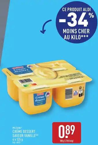 Milsani crème dessert saveur vanille 125 g