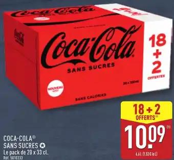 Coca-cola sans sucres 33 cl