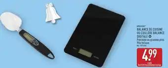 Ambiano balance de cuisine ou cuillère balance digitale