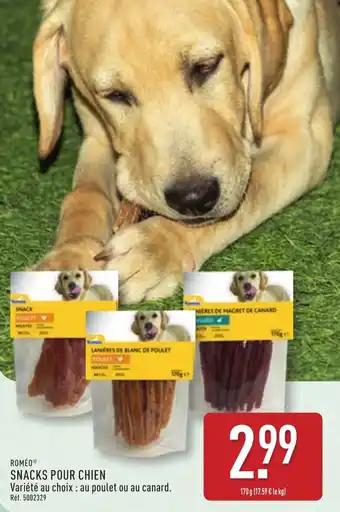 Roméo snacks pour chien 170 g