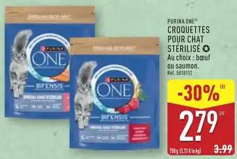 Purina one croquettes pour chat stérilisé 750 g