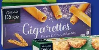 Biscuits cigarettes roulees