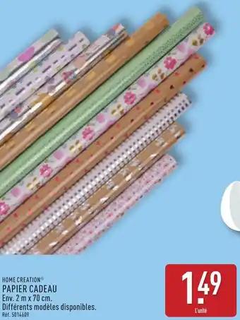 Home creation papier cadeau 2 m x 70 cm