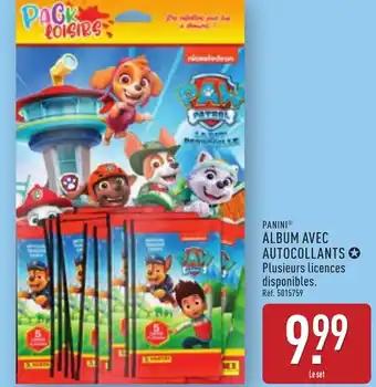 Panini album avec autocollants