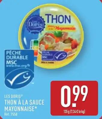 Les doris thon à la sauce mayonnaise 135 g