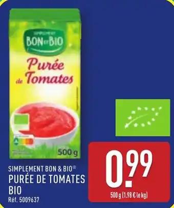 Simplement bon & bio purée de tomates bio 500 g