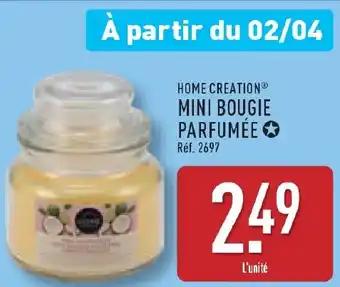 Home creation mini bougie parfumée