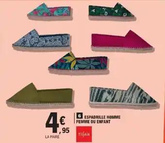 Espadrille homme femme ou enfant