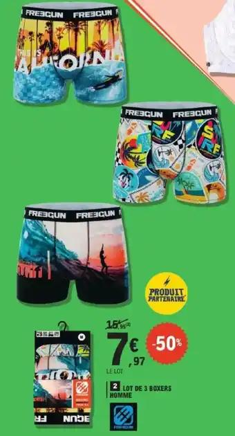 Homme lot de 3 boxers