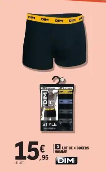 Dim lot de 4 boxers homme