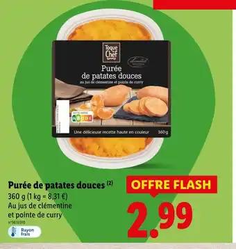 Toque du Chef Purée de patates douces