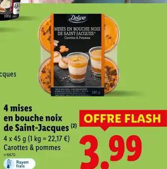 DELUXE Mises en bouche noix de Saint-Jacques